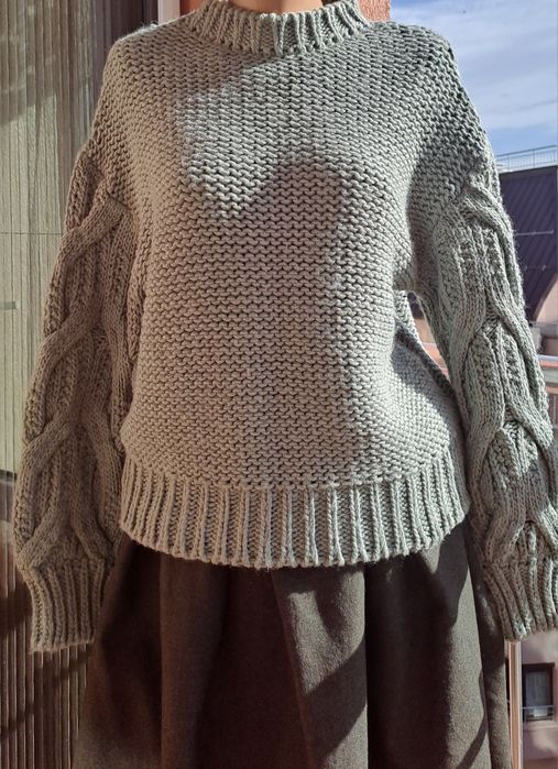 Вълнена пола и пуловер,р-р М