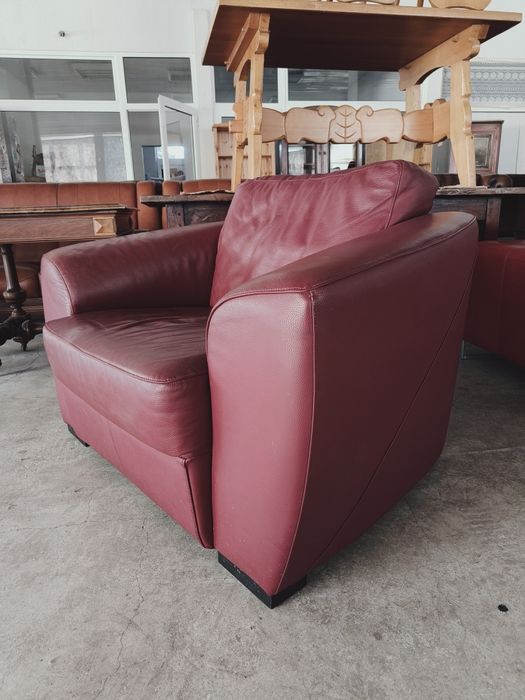 Кресло от естествена кожа