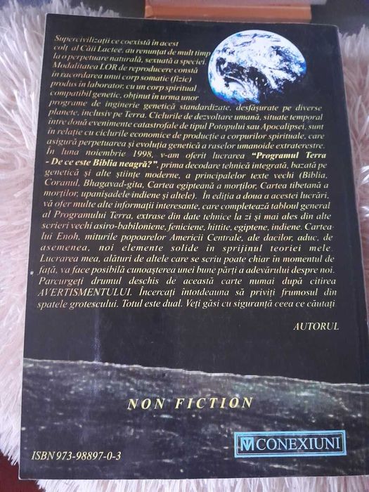 RARA, Programul Terra. Un atentat extraterestru asupra omenirii, NOUA