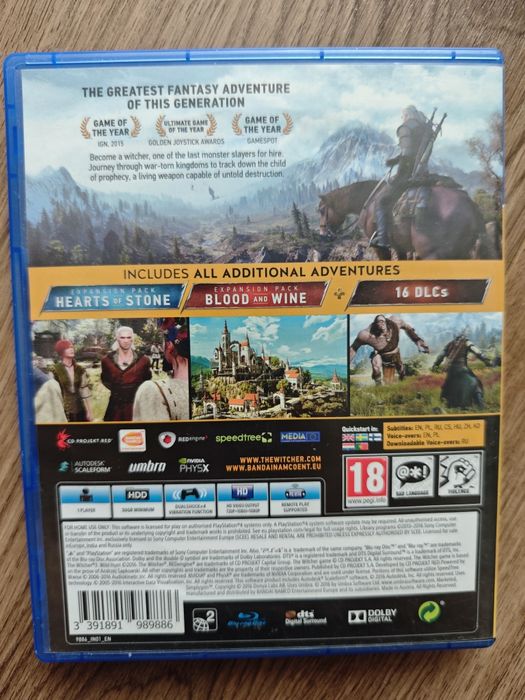 Joc The Witcher - Play Station 4