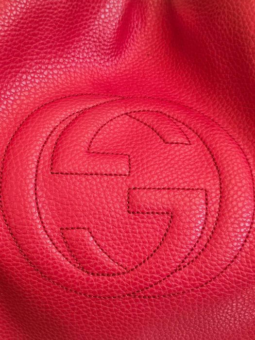 Gucci дамска червена чанта