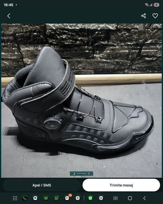 Incaltaminte moto „rotary lacing system 42