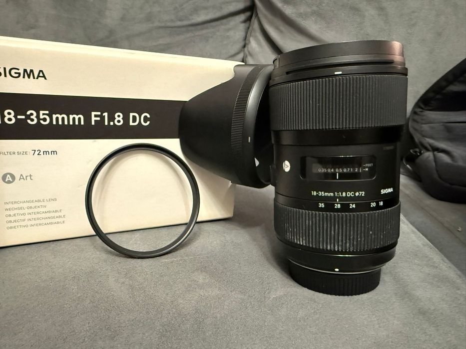 Obiectiv Sigma 18-35 mm F1.8 DC montura  Nikon F