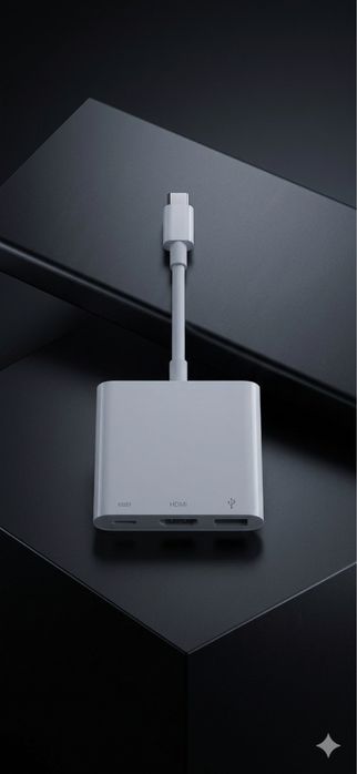 Adaptor Original Apple USB-C HDMI USB Multiport 4K pentru MacBook/iPad