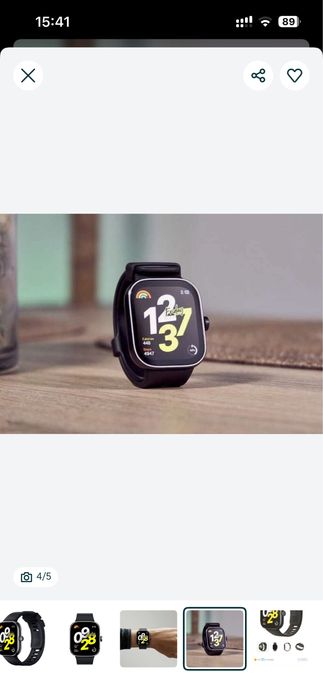 Смарт-часы Redmi Watch 4 Black Редми Вотч 4