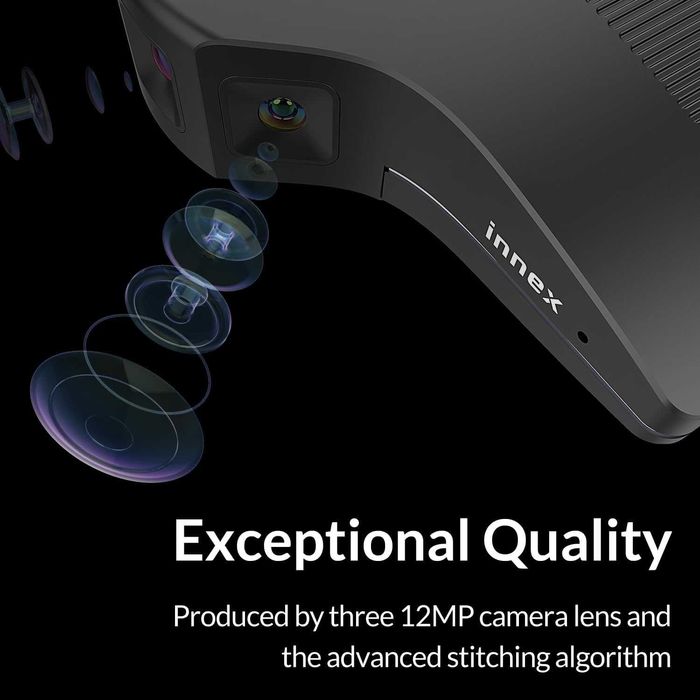 Innex C831 180° панорамна 4K уеб камера с микрофон, AI Face Tracking