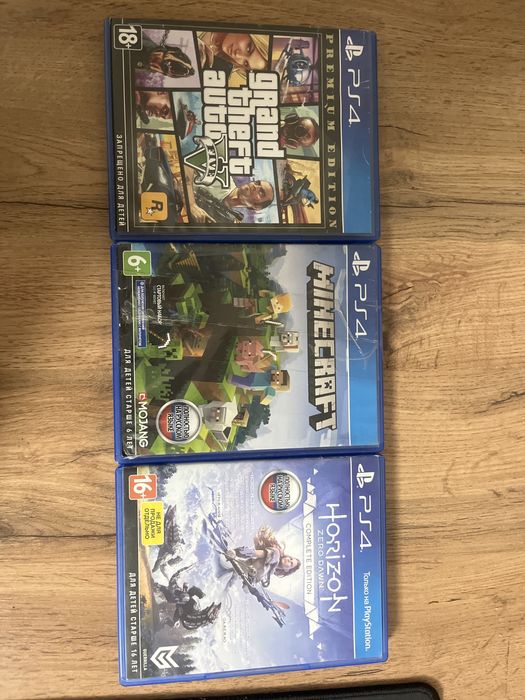 Продам игровые диски на ps4, б/у