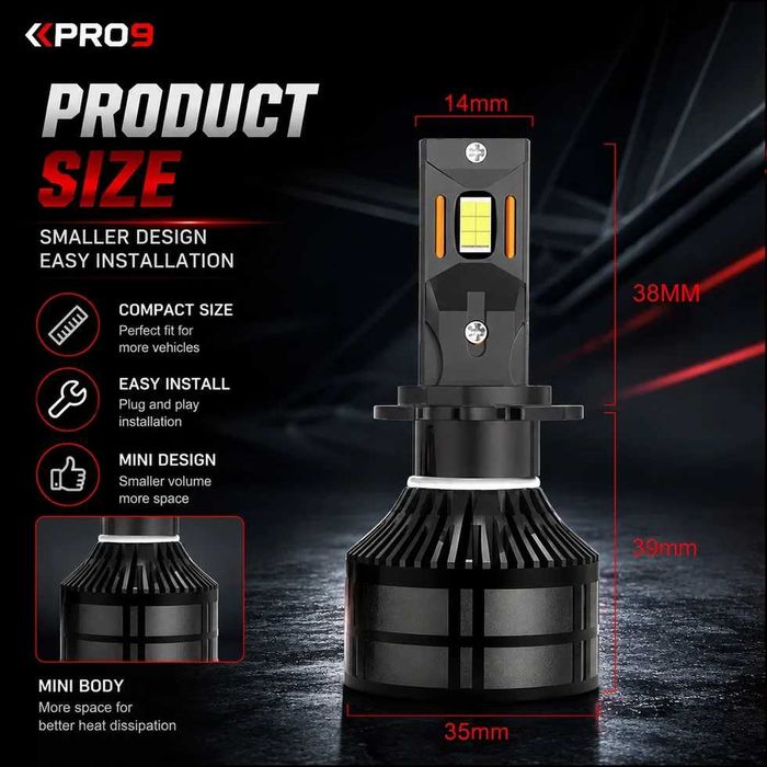 LED крушки H7 60W 6000K 14000lm 12-24V 2 ГОДИНИ ГАРАНЦИЯ