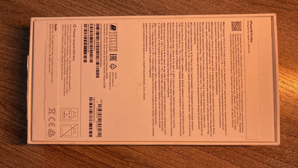 IPhone 16 Pro Max 256GB