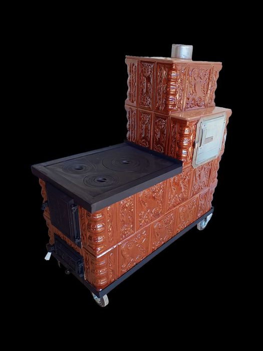 Soba de Teracotă Premontată Plită și Cuptor – Gata de Folosit!