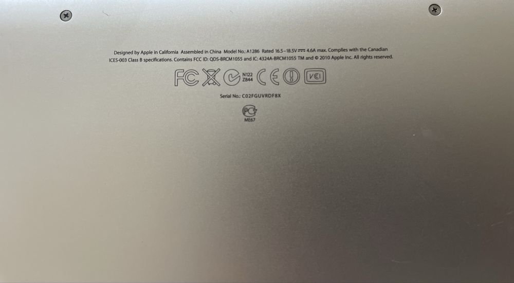 Apple Macbook Pro 15 на запчасти