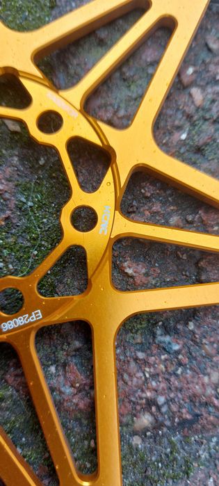 Set discuri (2buc) KCNC Kasditor 203mm auriu NOU