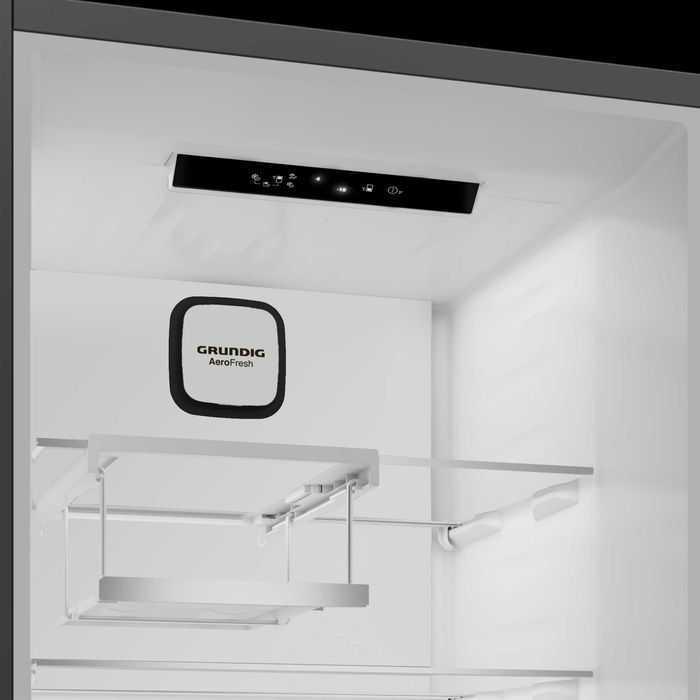 А клас Нов инверторен хладилник/фризер Grundig GKPN36960 XDтъмен инокс