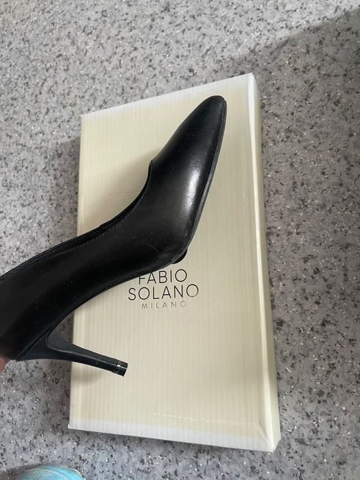 Туфли черные на каблуках 37,5 - 38