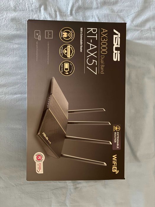 Рутер Asus AX 3000 Dual Band RT- AX57  /неизползван