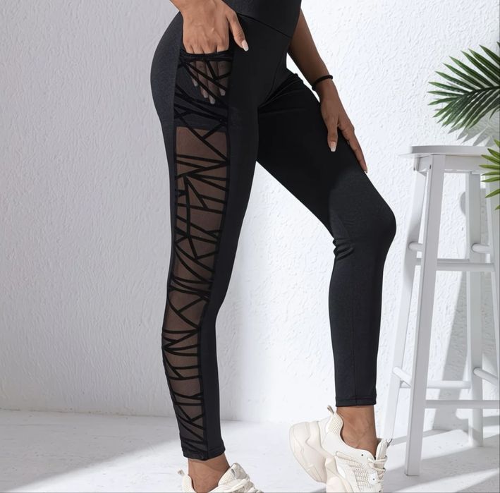 Лосины новые черные размер М