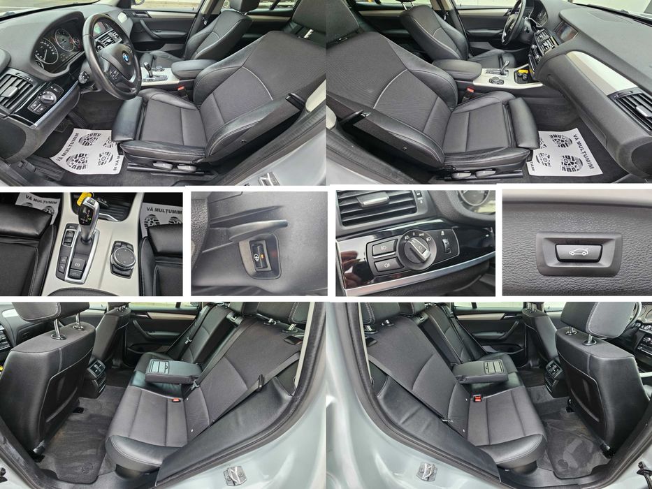 BMW X3 F25 LCI 2.0d 190cp B47 X-Drive 4x4 / Distronic Line Assist Piele Volan Incalzit / TOP
