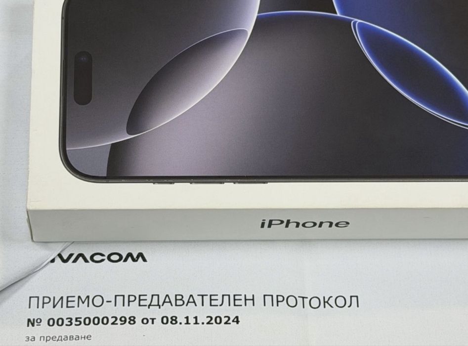 !!! КАТО НОВ 512GB iPhone 16 Pro Max VIAVACOM Гаранция 2026 г. Black / Черен