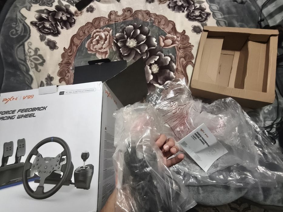 Игровой руль PXN V99 + адаптер для PS5