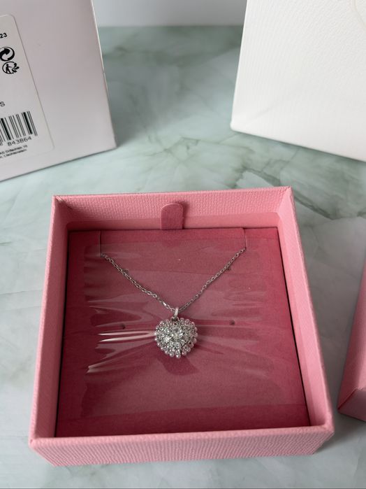 Swarovski Колие Idyllia Колекция Сребърно Сърце