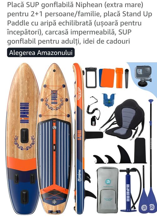 Sup Paddle Board xxl 330x80cm  nou toate accesoriile incluse caiac