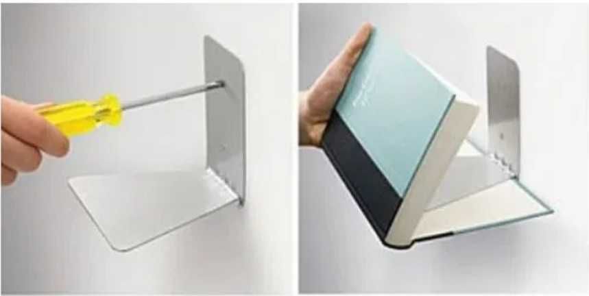 Bibliotecă Raft pentru cărți Invizibil