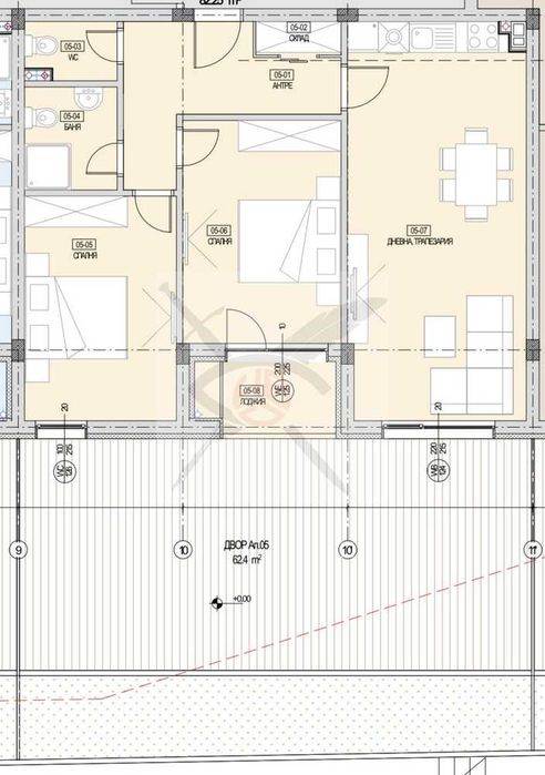 Тристаен апартамент в кв. Малинова долина № 64603