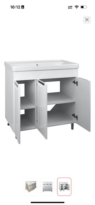 Продам тумбу с раковиной 80см