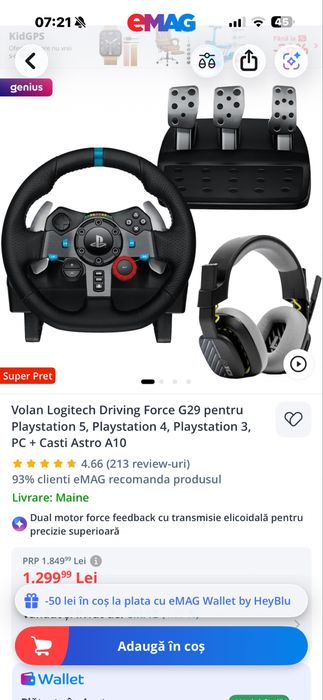 Volan Logitech Driving Force G29