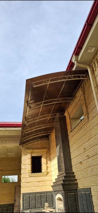 Навесы и корезки из нержавейки и с лексаном