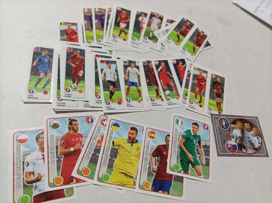 Lot 200 stickere EURO 2016 Franța - Lot șervețele - Portofel și chibrit 3D