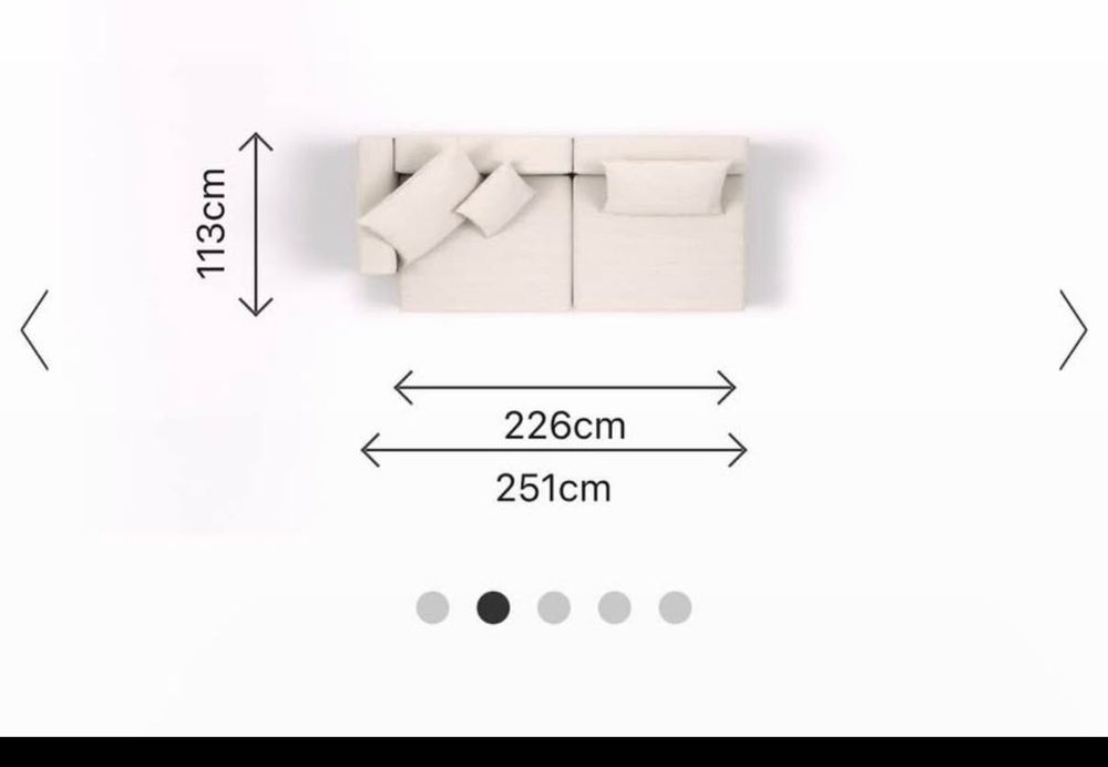 Диван feydom pastel blue