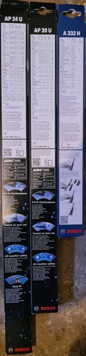 Set 3 ștergatoare BOSCH AERO TWIN NOI /Q5 8R