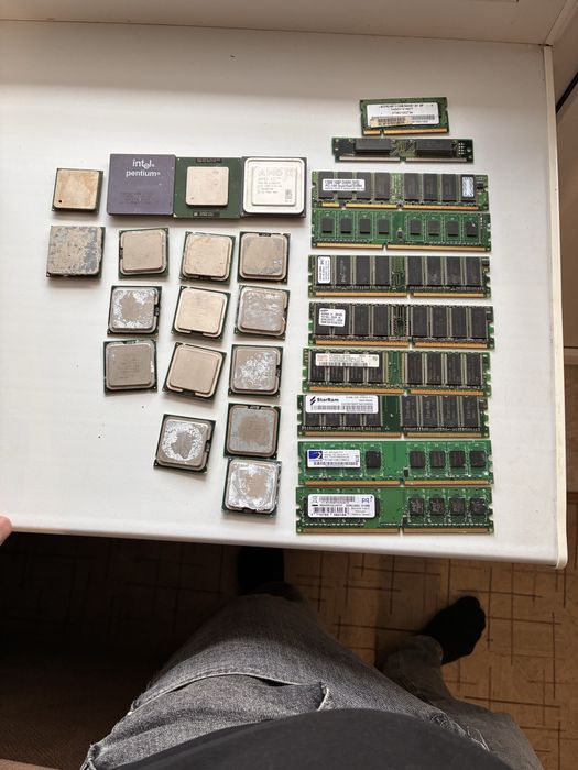 Ппоцессоры и оперативки (ретро)