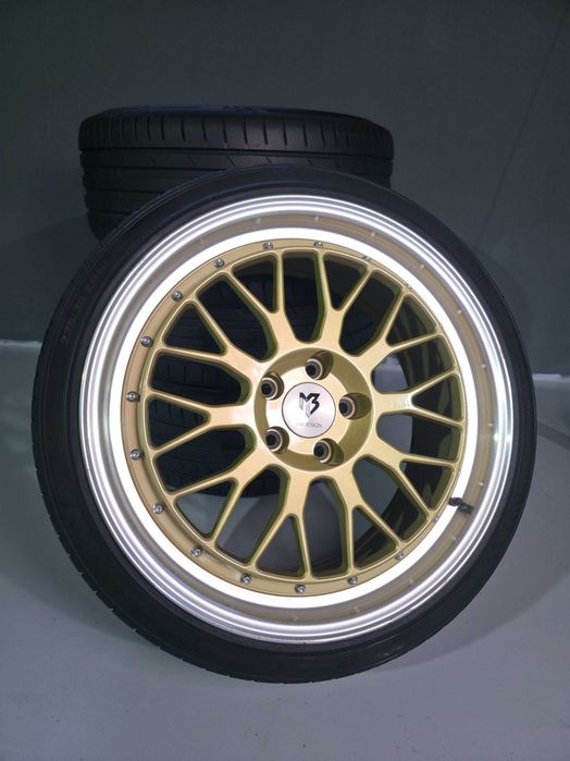 4 ROTI JANTE + Anvelope VARA - 225/35/19 - 5x112 8.5J ET 45 - MBD Desing - VW Golf Passat Scirocco / Mercedes / BMW / Skoda Cupra CA NOI