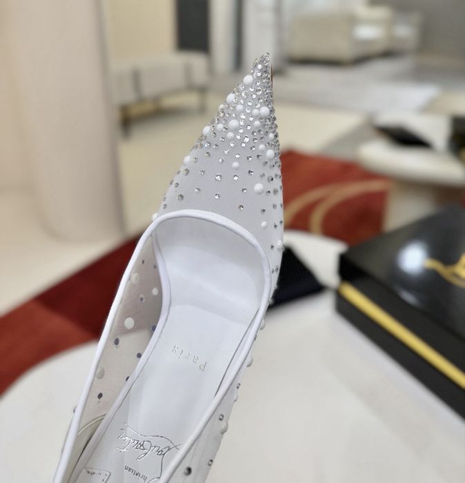 Pantofi Christian Louboutin Degastrass Perla 100 premium piele naturala pe comanda
