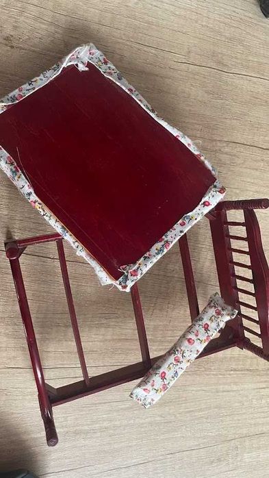 Играчка дървено легло 17х12х9 см