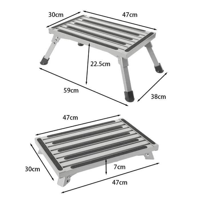 Сгъваема стоманена степенка с антислип – стабилна и здрава