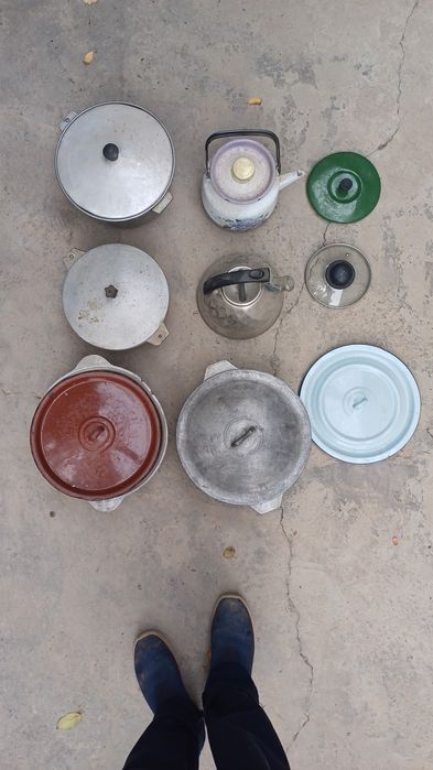 Казаны сковородки чайники крышки