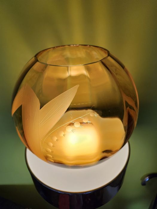 Vas art deco 1930 amber