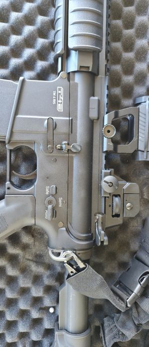 Pușcă T4E TM4 RIS M4A1 airsoft 7,5J co2