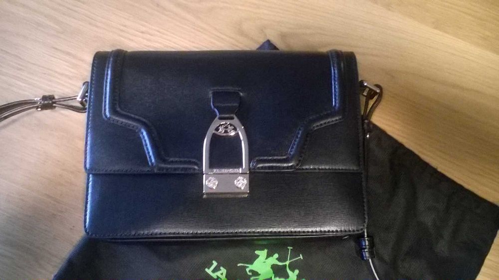 poseta geanta umar LA MARTINA noua piele naturala  neagra pret 750 lei