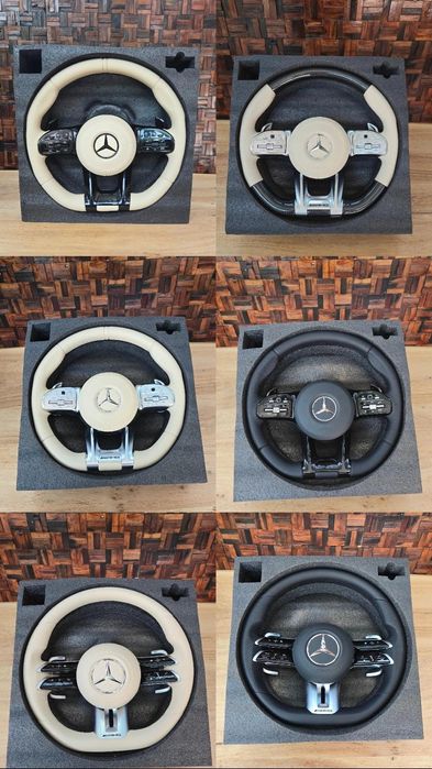 Volan Mercedes AMG  din Piele model 2025 compatibil 2008-2025