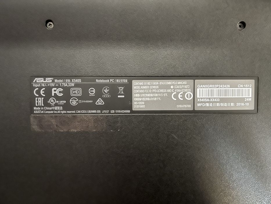 Laptop Asus QCWB335