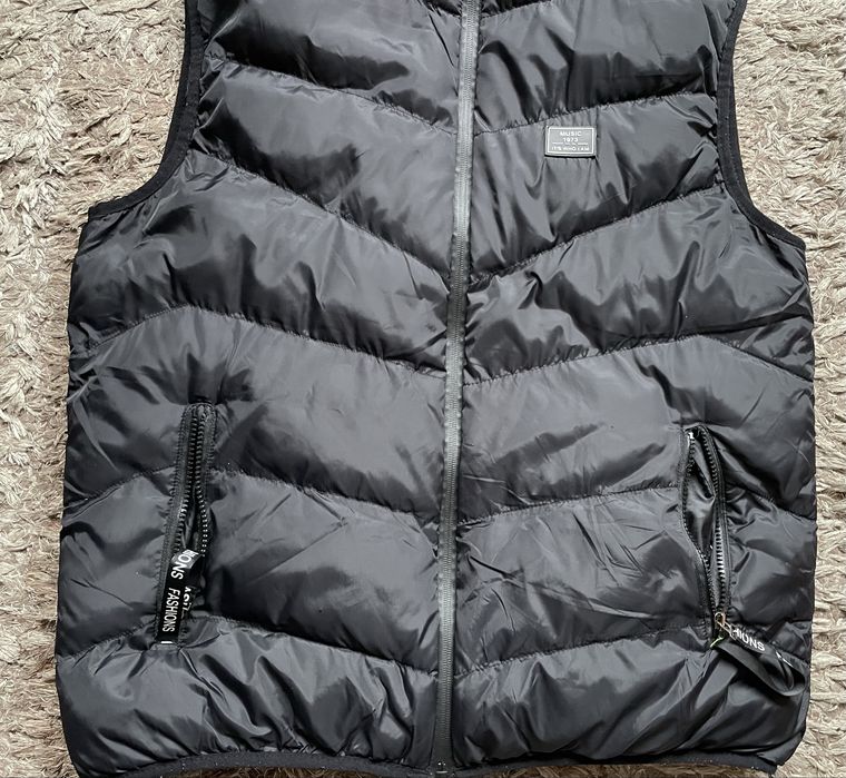 Vesta puffer Qsv L negru