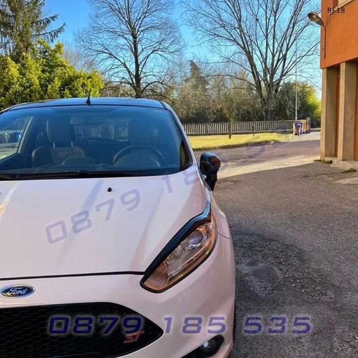 Вежди за фарове за Ford Fiesta MK6.5 2013-2017, черен гланц – BF18 тунинг добавки форд фиеста лайсни