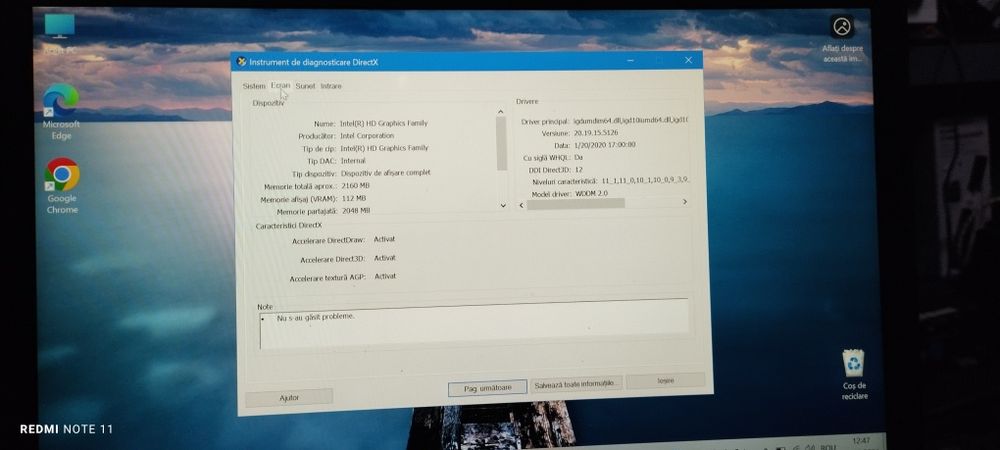Laptop HP cu I7, 8 G RAM , memoria 250 g