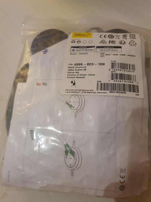 Casti cu microfon Jabra EVOLVE 20 MS Stereo Special Edition