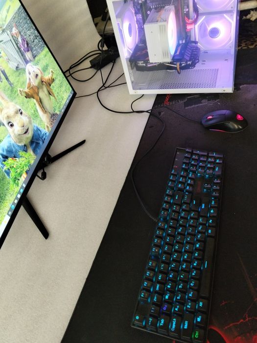 Full Komplekt Kampyuter RX 8 gb Manitor 27 IPS 165Hz Ozu 16 Gb Keys A