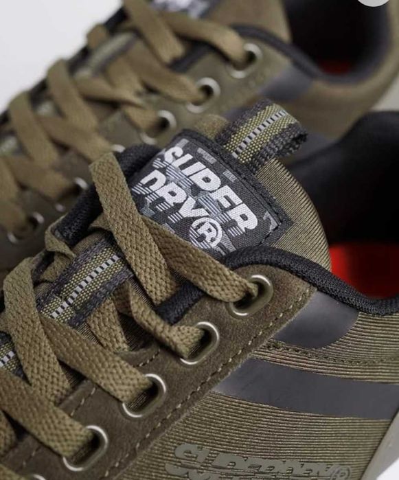 Adidasi/pantofi sport Fero Superdry de culoare VERDE KAKI